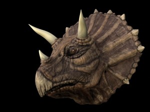 triceratops with spikes on head